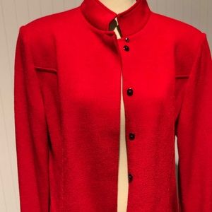 St. John Collection Marie Gray Knit Blazer